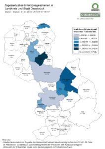 Coronavirus: Zwei Neuinfektionen im Landkreis Osnabrück