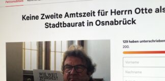 Frank Otte, Petition bei change.org