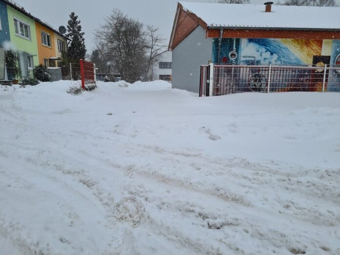 Feuerwache Osnabrück Stadtmitte im Winter