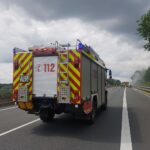 PKW brennt auf Autobahn A30 bei Osnabrück aus