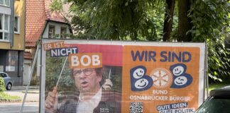 Wahlplakat des BOB mit Frank Otte