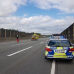 PKW prallt auf Autobahn A1 bei Osnabrück-Nord in die Leitplanke