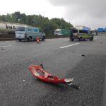 Auto fährt gegen LKW, zwei Verletzte auf der Autobahn A30 bei Osnabrück