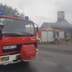Spänebunker und Gebäude brennen in Glandorf