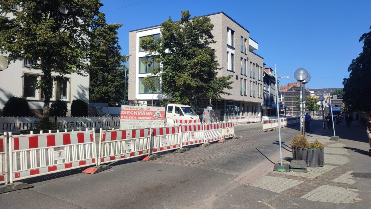 Pflaster wird zu Beton: Johannisstraße Osnabrück bekommt lang ersehntes Make-Over