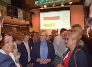 Katharina Pötter auf der Wahlparty am 26.09.2021