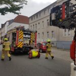 Fassade brennt in Osnabrück