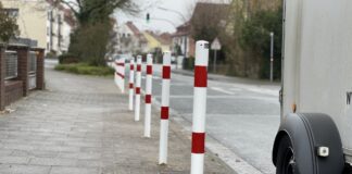 Dutzende Poller blockieren den Radweg. / Foto: Pohlmann