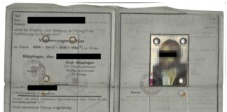 Der gefälschte Führerschein. / Foto: Polizeiinspektion