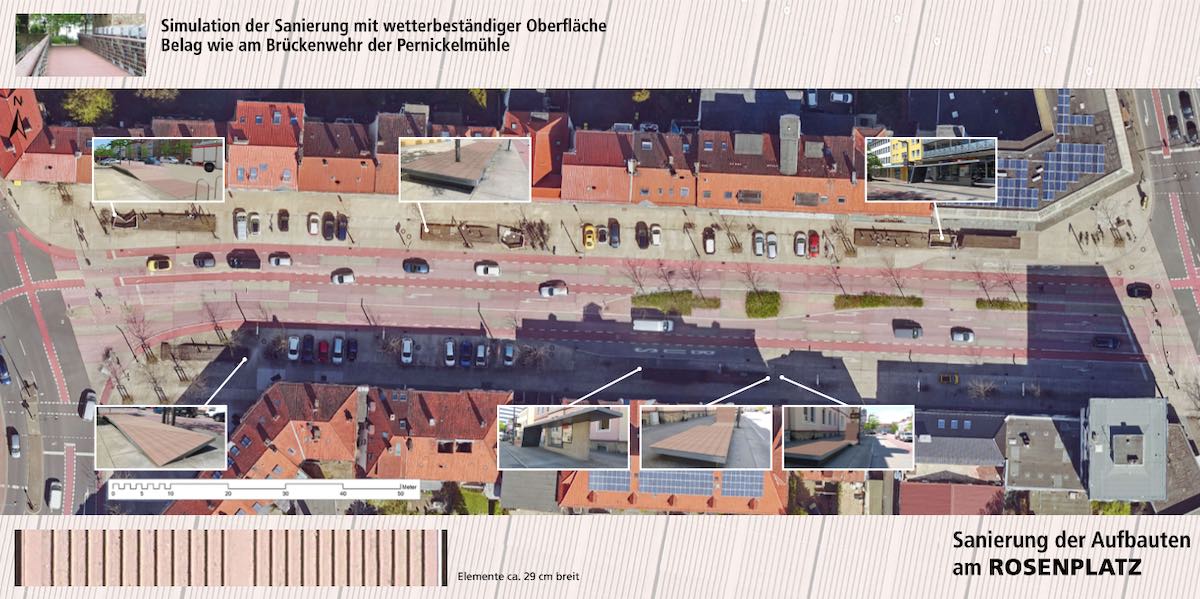 Schön geplant: So stellt sich die Stadtverwaltung die Sanierung der Gammel-Planken vor; Quelle: Stadt Osnabrück