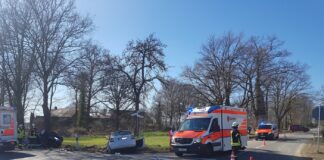 4 Verletzte nach PKW-Zusammenstoß in Ostercappeln