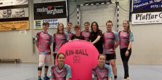Kin-Ball-Mannschaft beim TSG Dissen / Foto: Schulte