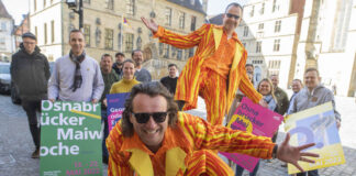 Das Orga-Team der Osnabrücker Maiwoche freut sich auf 10 Tage Live-Musik mit über 100 Bands auf fünf Bühnen. © Marketing Osnabrück GmbH / Swantje Hehmann