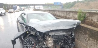 Auto gerät auf Autobahn A1 bei Osnabrück außer Kontrolle