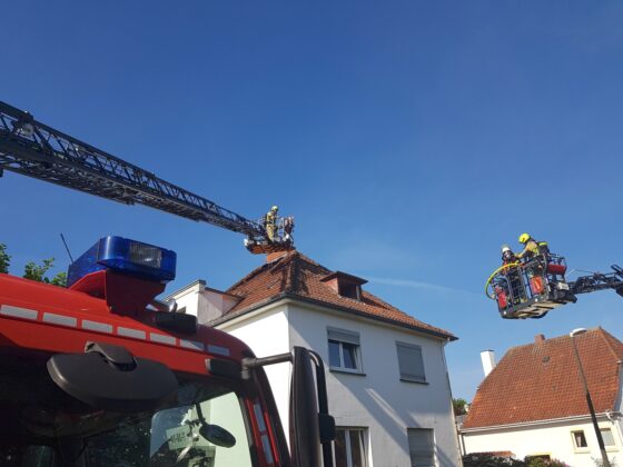 Feuer: Dachstuhl brennt in Osnabrück-Weststadt
