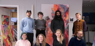 Derzeitige und neue Künstlerinnen und Künstler im Artelierhaus an der Hasemauer