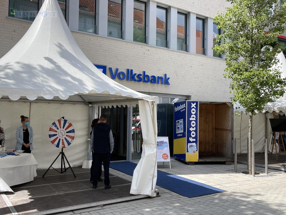 Glücksrad, Fotobox und mehr beim Tag der Offenen Tür der Volksbank Osnabrück