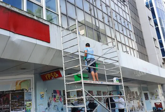 Reinigungsarbeiten am ehemaligen YPSO-Gebäude (Archivbild) / Foto: Groenewold