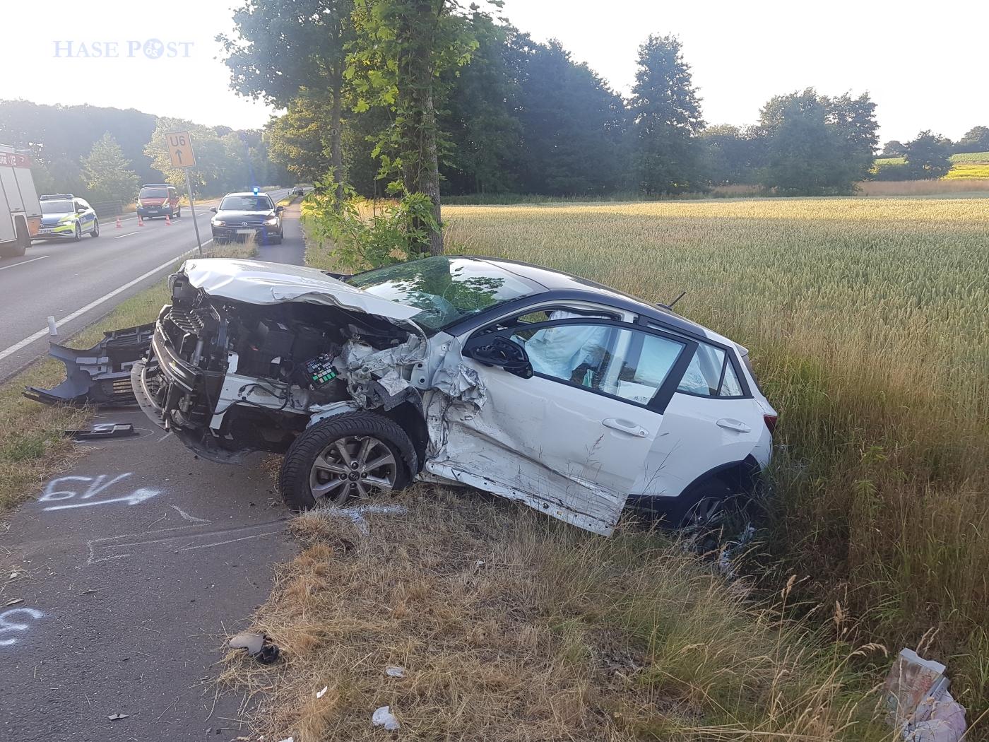 Auto gerät in Gegenverkehr: Tödlicher Unfall in Bersenbrück