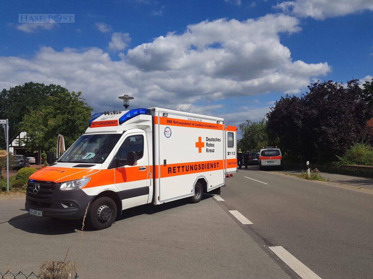 Radfahrerin schwerst verletzt: PKW erfasst Pedelec in Ostercappeln