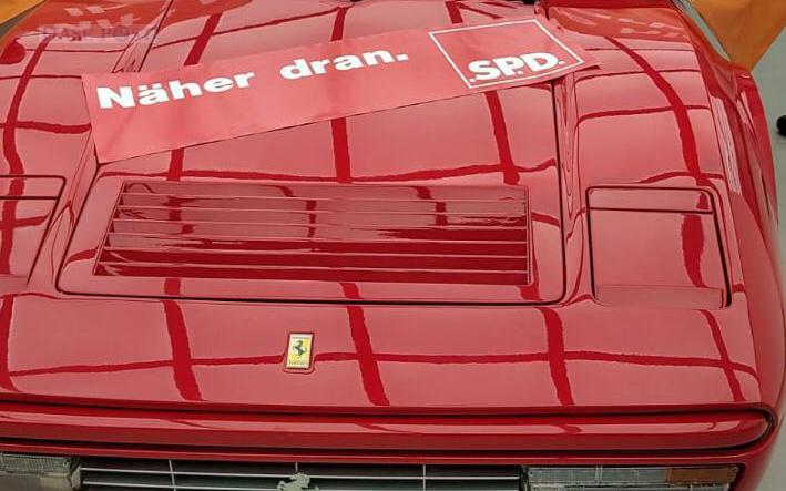 Der .SP.D. Ferrari im Osnabrücker Kommunalwahlkampf 2021