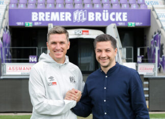 Kommentar: VfL Osnabrück sendet mit Schweinsteiger-Verlängerung nächstes positives Signal Tobias Schweinsteiger mit Sportdirektor Amir Shapourzadeh / Montage: HP auf Foto: Jana Lange