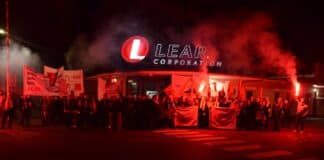 Streik bei der Lear Corporation in Bersenbrück; Quelle.: IGM