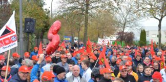 Rund 770 Beschäftigte streikten am Donnerstag. / Foto: IG Metall