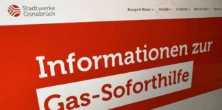 Die neue Seite auf der Homepage der Stadtwerke beantwortet alle Fragen zur Gas-Soforthilfe.