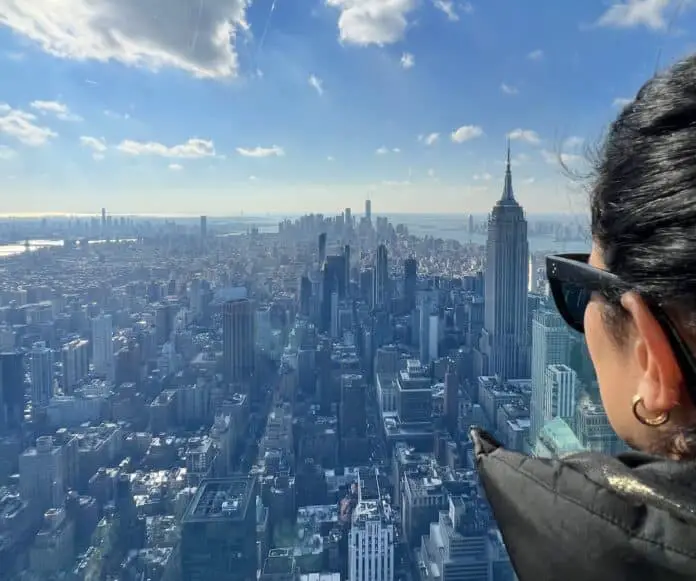 Nur Hayat Nezir blickt über die Dächer Amerikas. / Foto: Privat