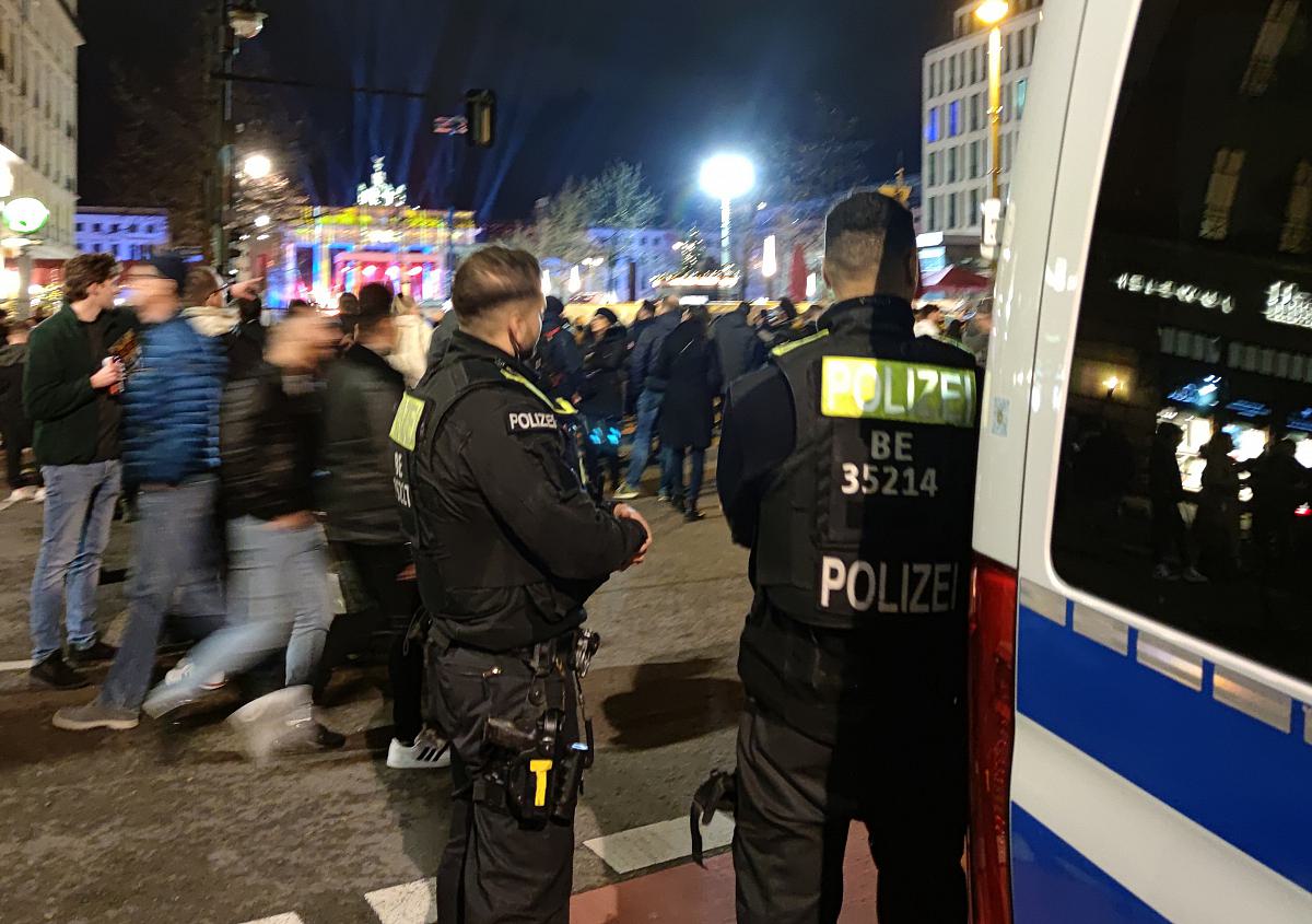 Polizeieinsatz zu Silvester in Berlin