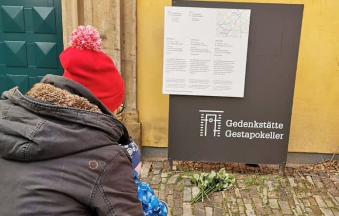 Gedenken am ehemaligen Gestapo-Keller