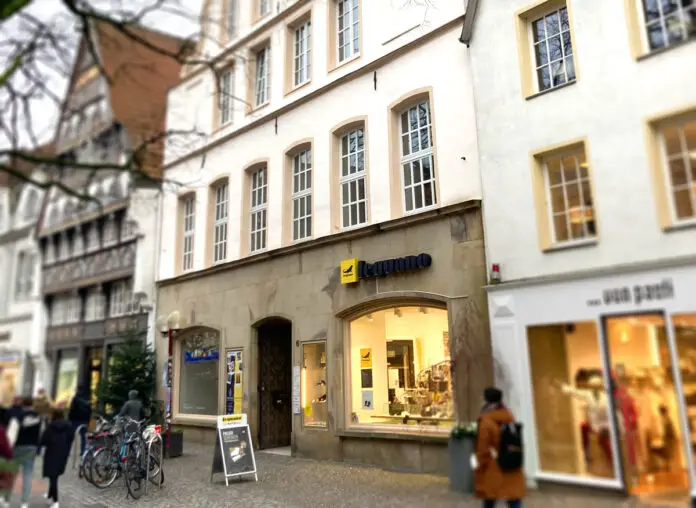 Hierher kommt der prelle shop in der Krahnstraße 6 aussehen, los geht's im März; Zeichnung: prelle shop