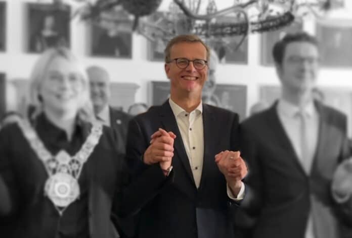 Volker Bajus (Grüne) beim Handgiftentag 2023 in Osnabrück