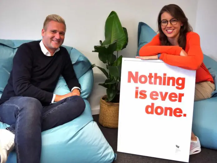 Startup-Managerin Katharina Lutermann und Startup-Manager Oliver Volckmer. / Foto: OHA