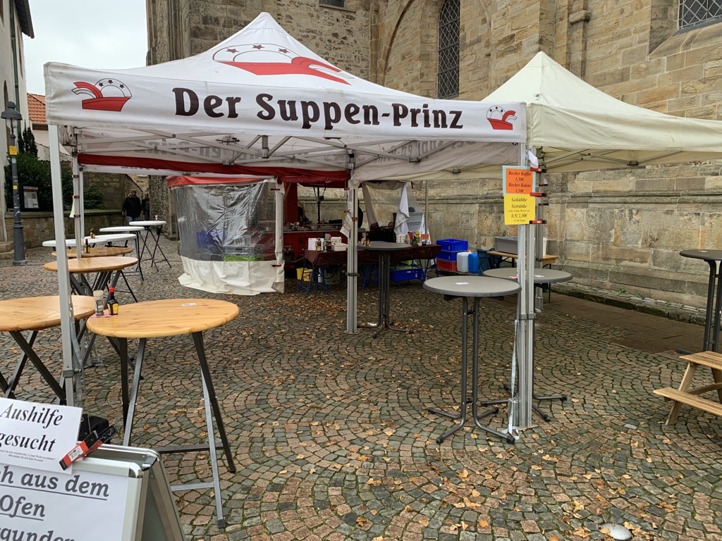 Stand auf dem Wochenmarkt / Foto: Der-Suppen-Prinz