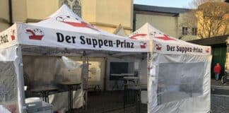 Stand auf dem Wochenmarkt / Foto: Der-Suppen-Prinz