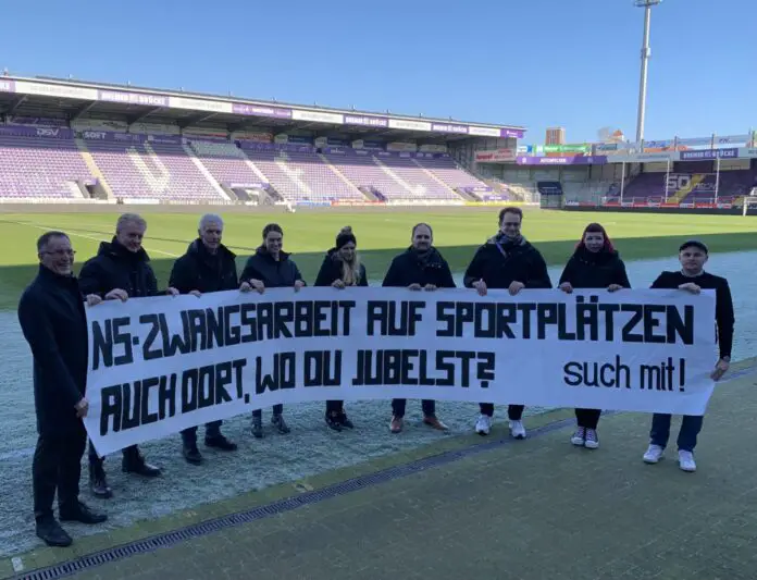 Das Projekt „Von einem Ort des Jubels zu einem Orts des Unrechts. Zwangsarbeitslager auf Fußball- und Sportplätzen” will künftig besser aufklären. / Foto: Guss