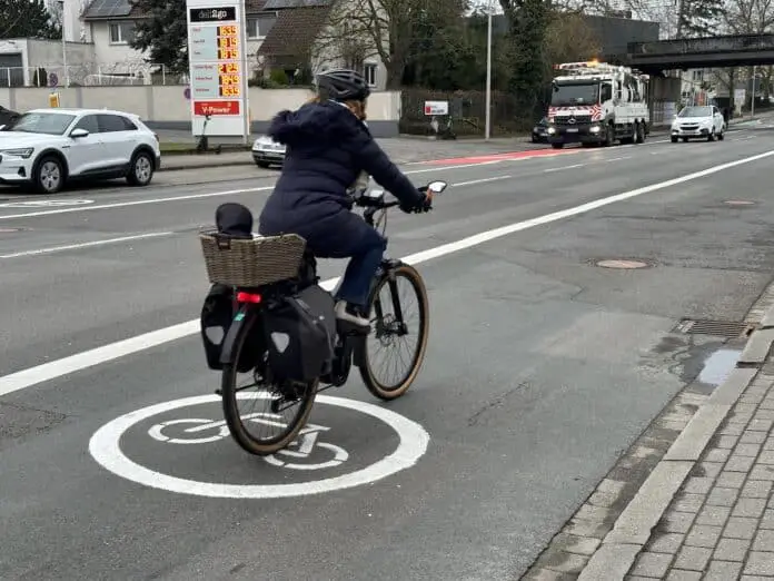 Popup-Fahrradweg an der Mindener Straße / Foto: Pohlmann