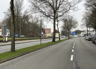Hansastraße in Höhe der Wachsbleiche. / Foto: Pohlmann