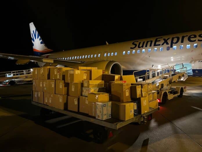 Hilfsgüter vom FMO ins Erdbebengebiet