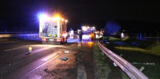 Drei Menschen bei Kollision auf der Autobahn A33 verletzt