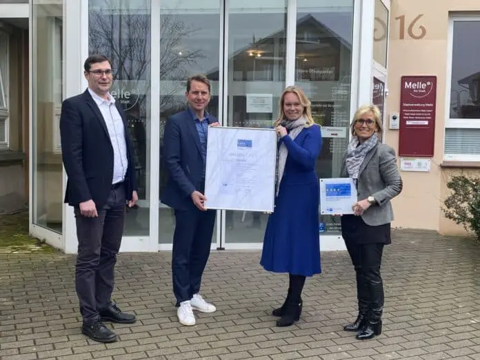 Florian Weßling (links), Marco Graf, Jutta Dettmann, Anja Lange-Huber. / Foto: IHK