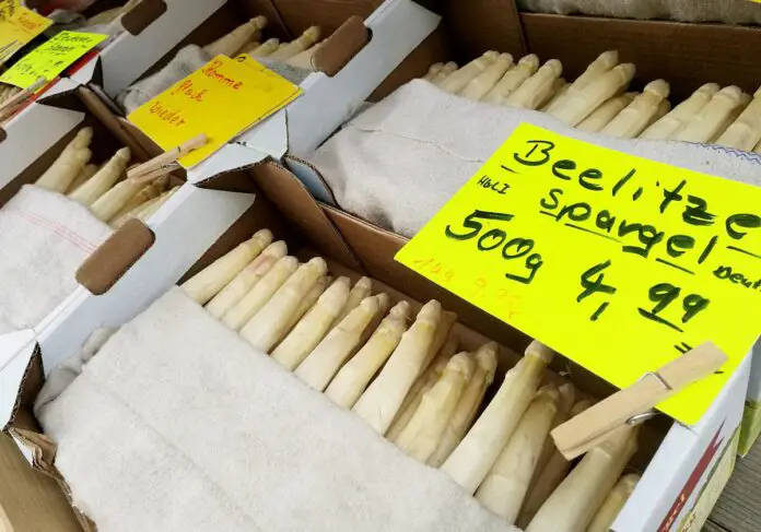 Spargel-Importe deutlich zurückgegangen