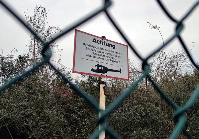 Hubschrauber-Landeplatz
