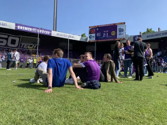 Der VfL investiert in neue Anzeigetafeln (hier beim Aufstiegsspiel im Mai) / Foto: Guss