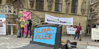 Extinction Rebellion, Demonstration vor dem Osnabrücker Rathaus