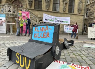 Extinction Rebellion, Demonstration vor dem Osnabrücker Rathaus