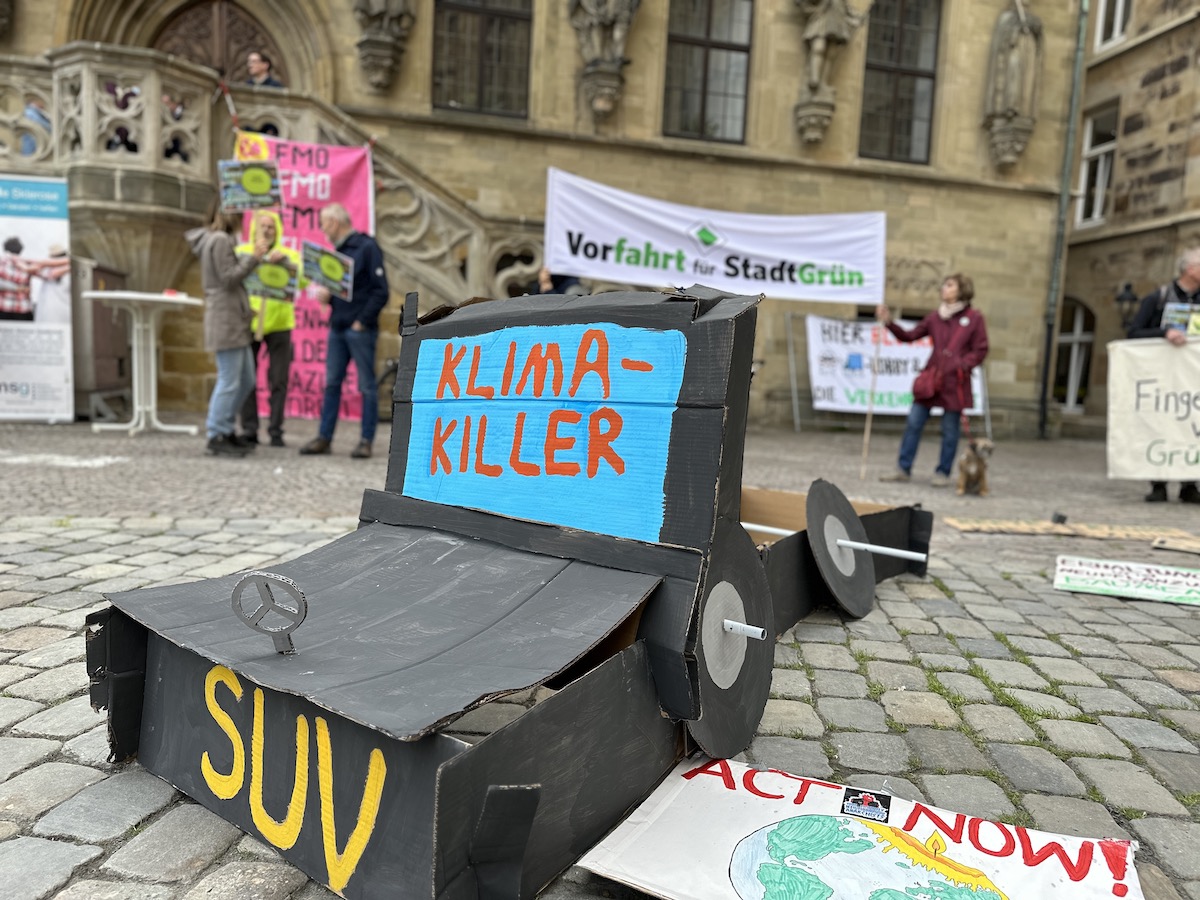 Extinction Rebellion, Demonstration vor dem Osnabrücker Rathaus