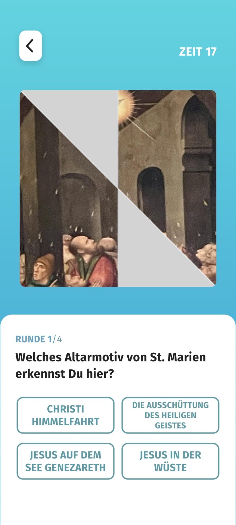 Viele Quizfragen haben einen religiös-historischen Hintergrund. / Foto: Screenshot aus der App "Entdecke Osnabrück"